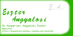 eszter angyalosi business card